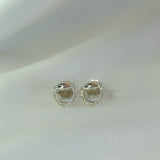 Ascada eggbutt earrings with diamonds