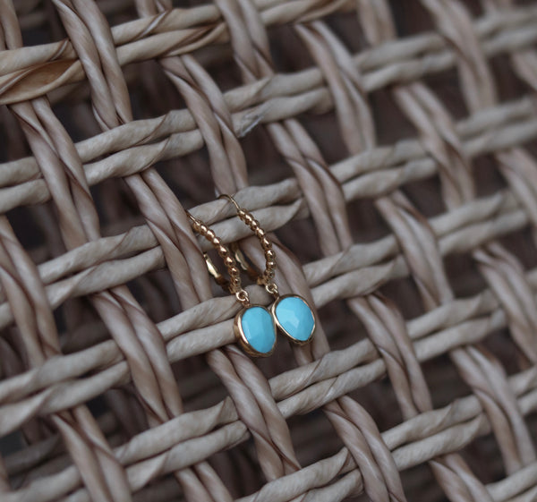 Turquoise and Hoop earrings