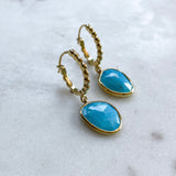 Turquoise and Hoop earrings