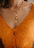 Honey Bee Coin with T Bar necklace